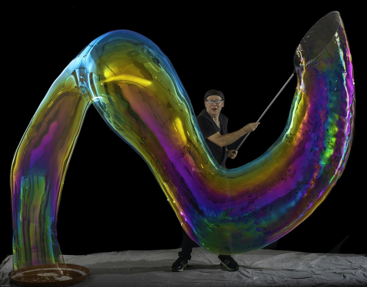 Amazing Bubble Man at BATS Improv Theater, Fort Mason, San Francisco  11\/15
