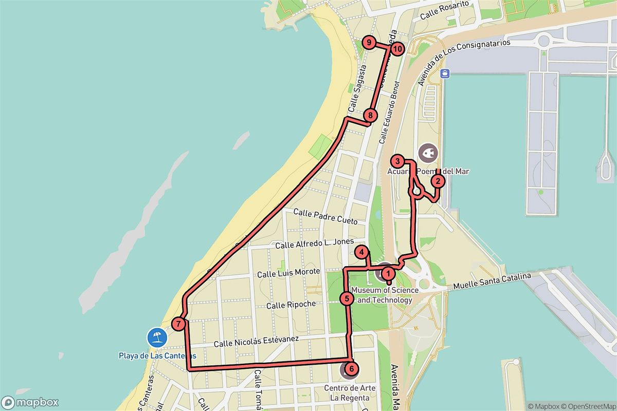 Las Palmas Audio Tour: Sands and Sea in Santa Catalina-Canteras