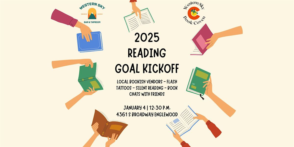 2025 Reading Goal Kickoff at Western Sky Bar & Taproom