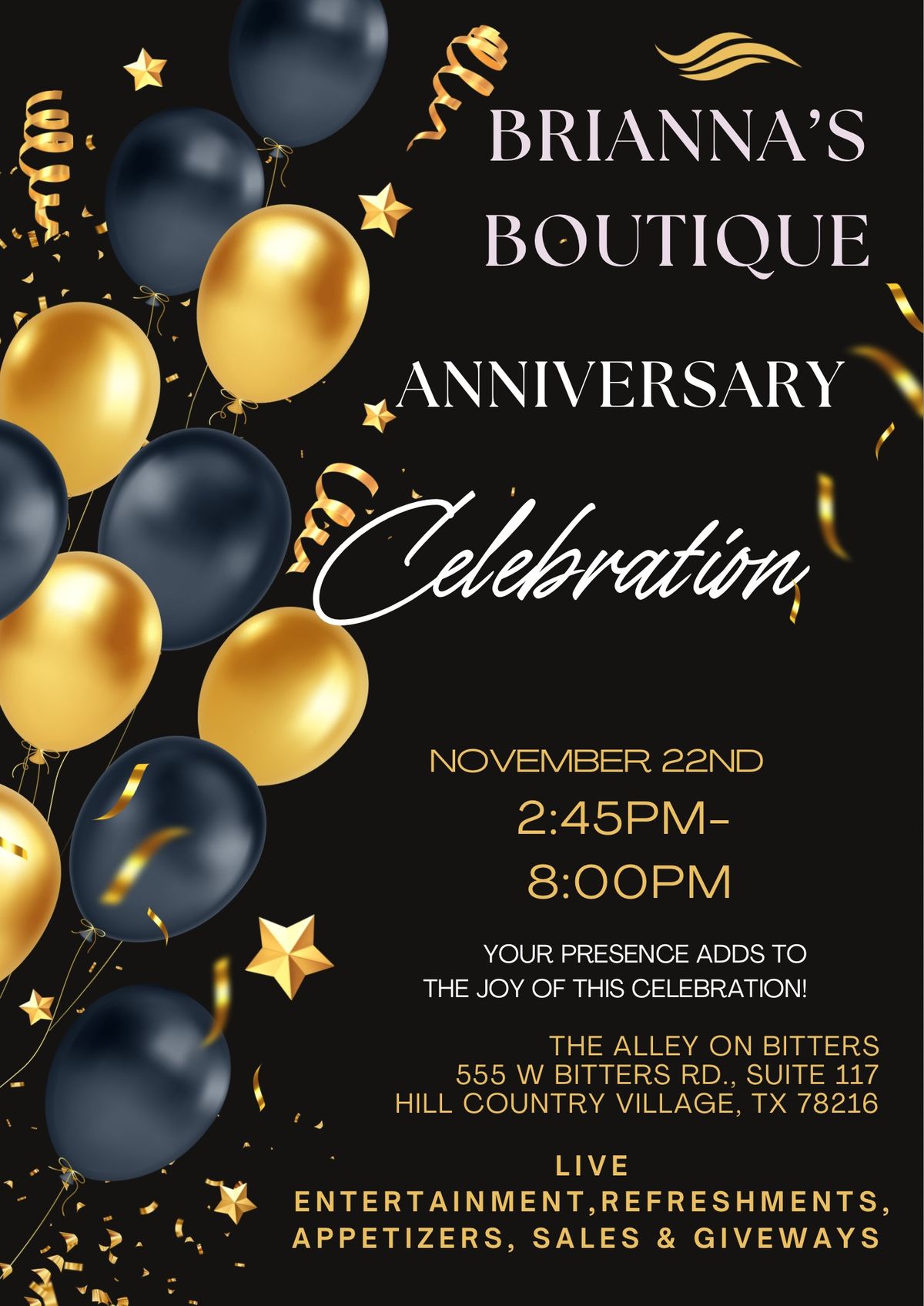 Brianna\u2019s Boutique Anniversary Celebration! Plus Ribbon Cutting!!