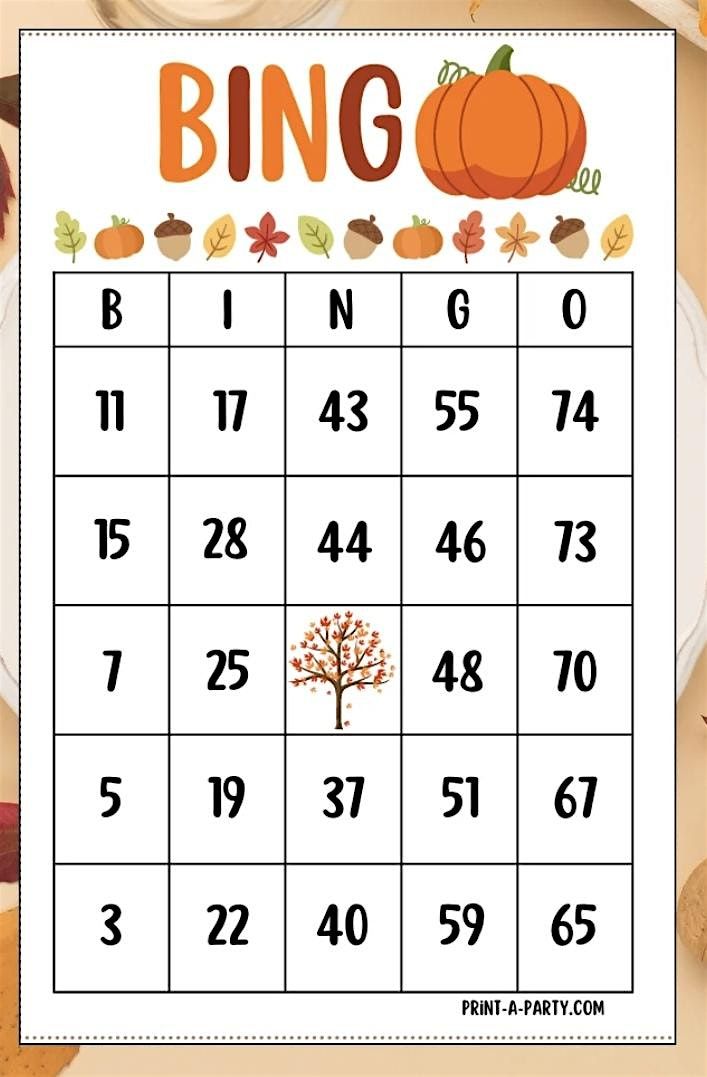 Bingo for Bags:  Autumn Edition
