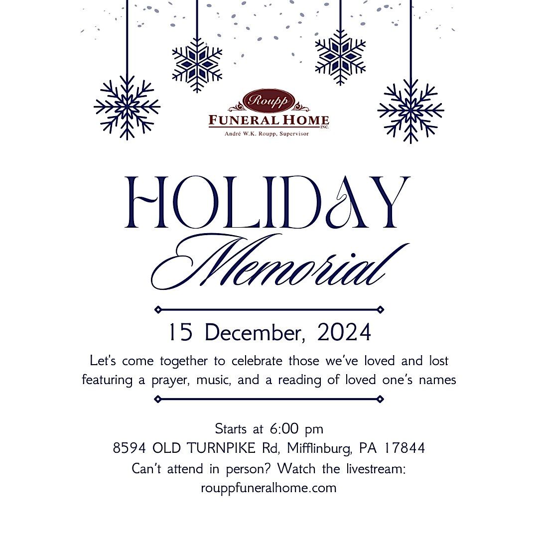 2024 Holiday Memorial Livestream