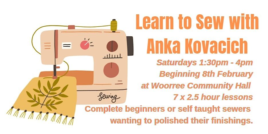 Learn To Sew With Anka Kovacich - Geraldton