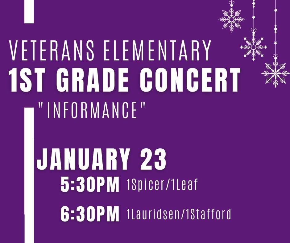 Veterans Elementary 1st Grade Concert- (1Leaf\/1Spicer)