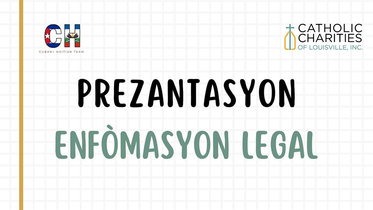 KATOLIK CHARITE | PREZANTASYON ENF\u00d2MASYON LEGAL