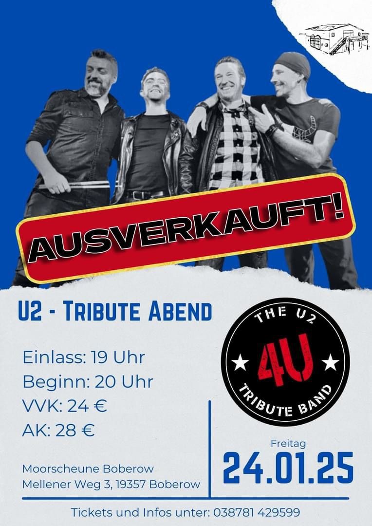 U2 Tribute Abend in Germany - SOLD OUT