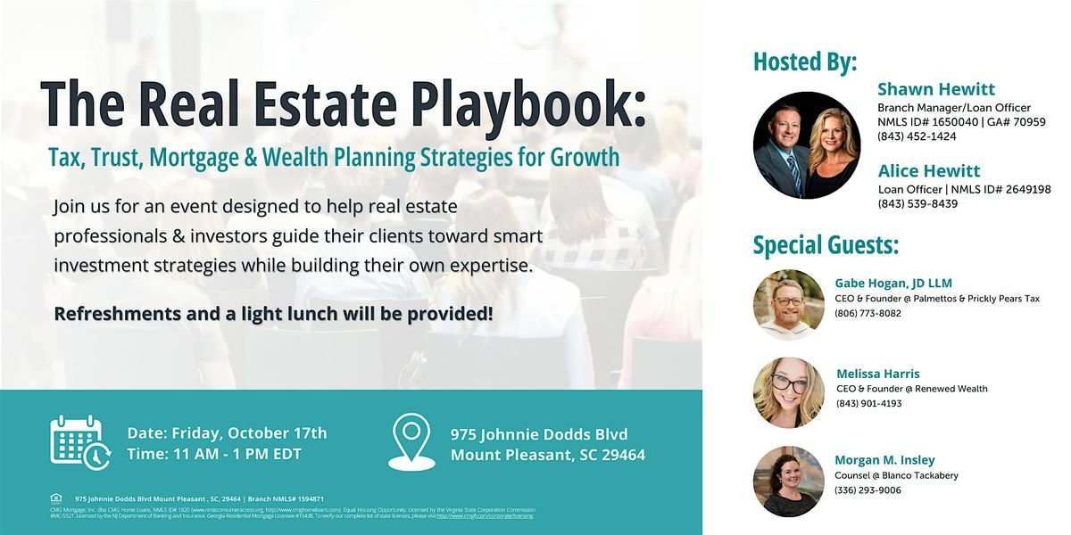 The Real Estate Playbook: Tax, Trusts, Mortgage & Wealth Planning