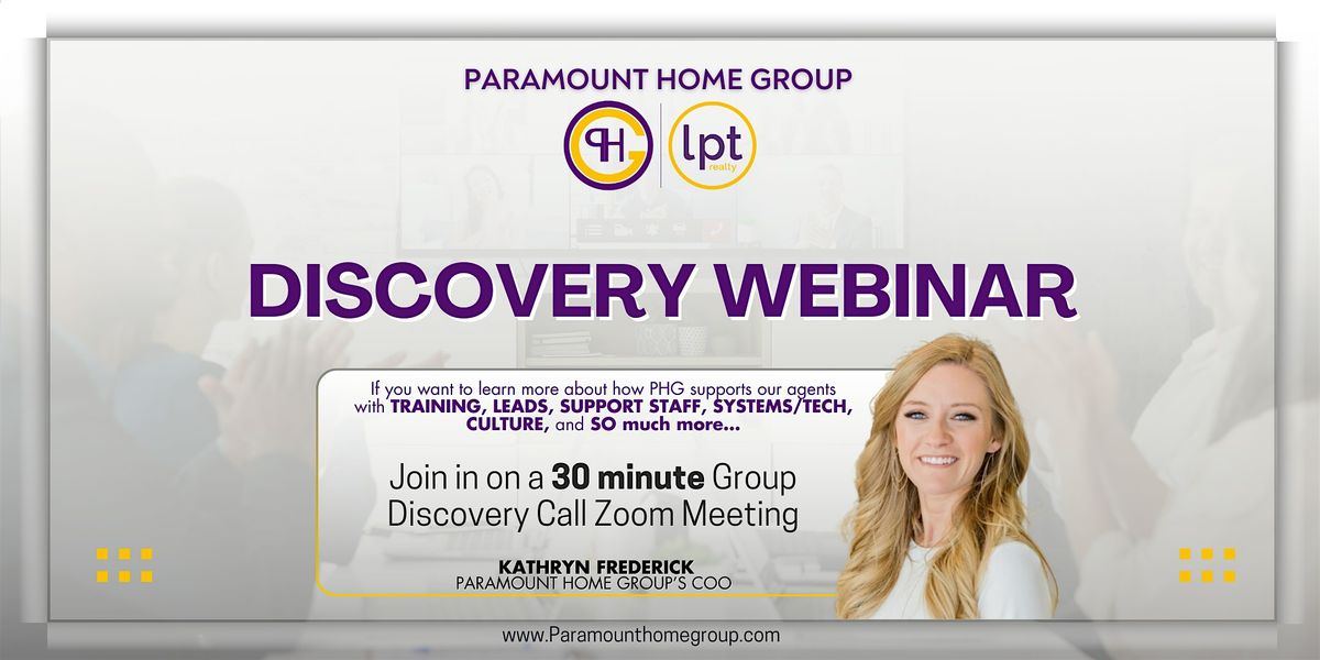 PHG Discovery Webinar