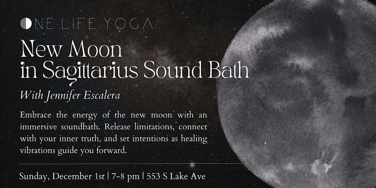 New Moon in Sagittarius Sound Bath