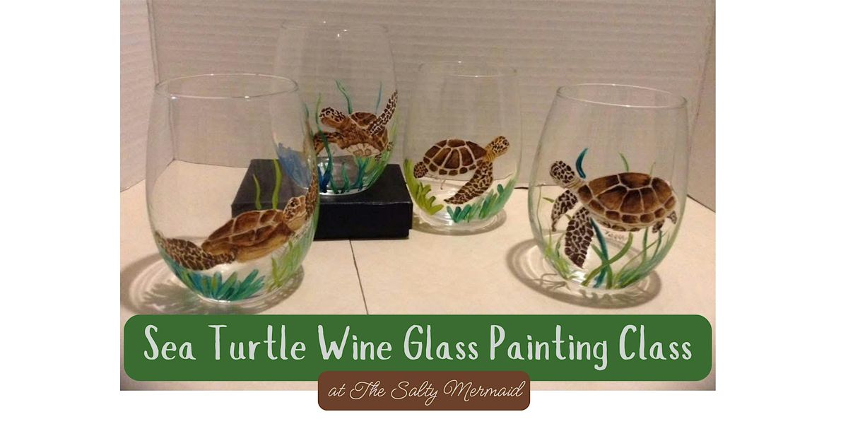 Sea Turtle Wine Painting Class (4)