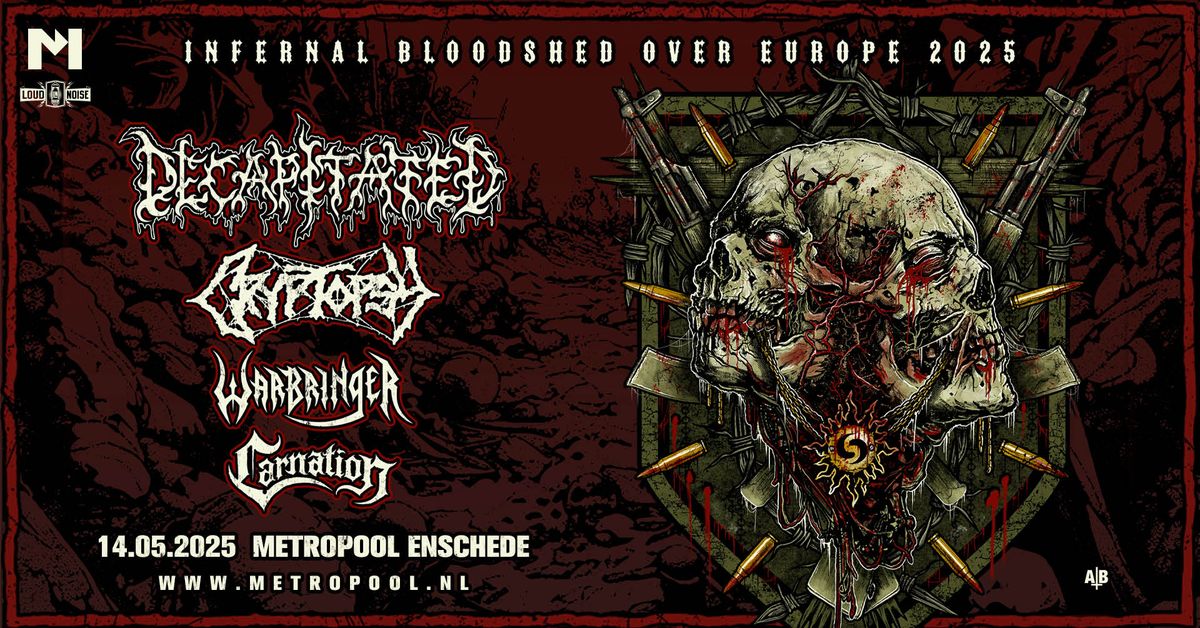 Decapitated + Cryptopsy + Warbringer + Carnation in Enschede