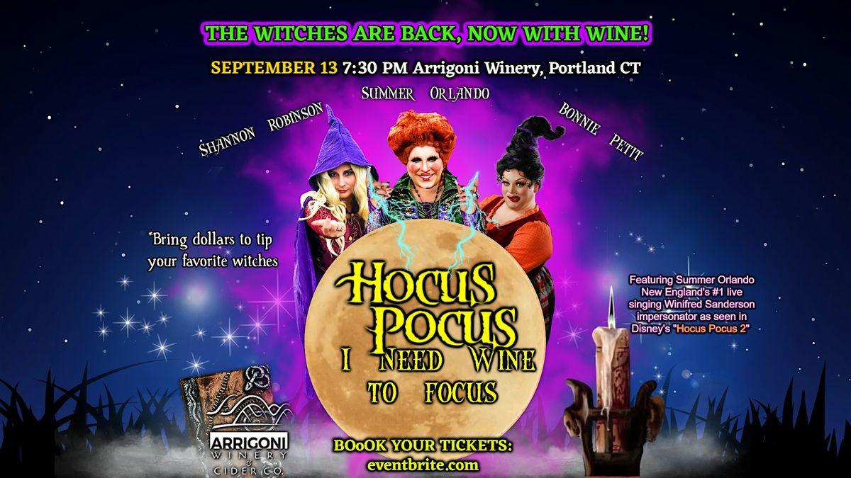 Hocus Pocus: Sanderson Sisters Drag Show & Live Music Event