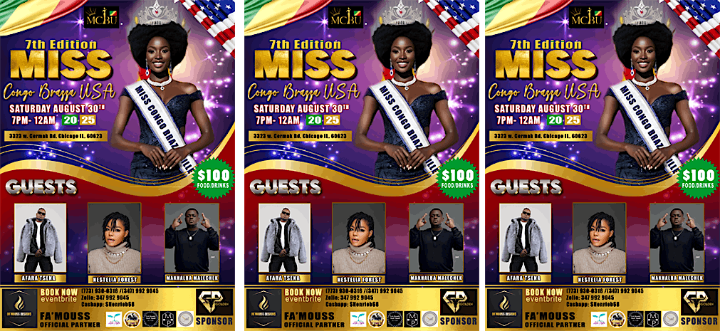 MISS CONGO BRAZZA US 2025 CHICAGO