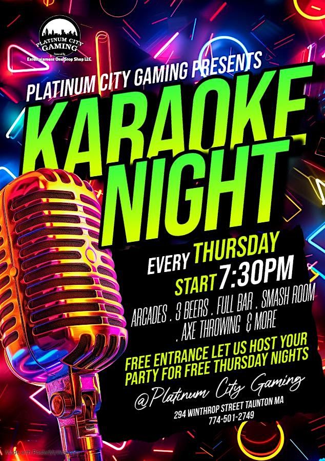 Karaoke Night Every Thursday