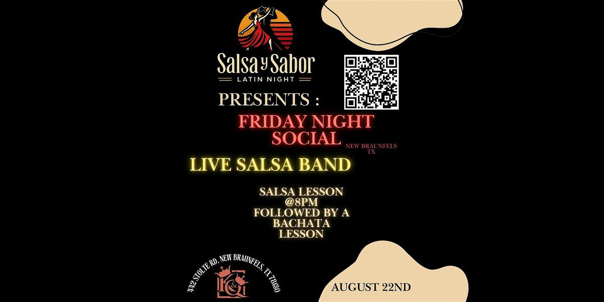 Friday night salsa social presented by SALSA Y SABOR LATIN NIGHT