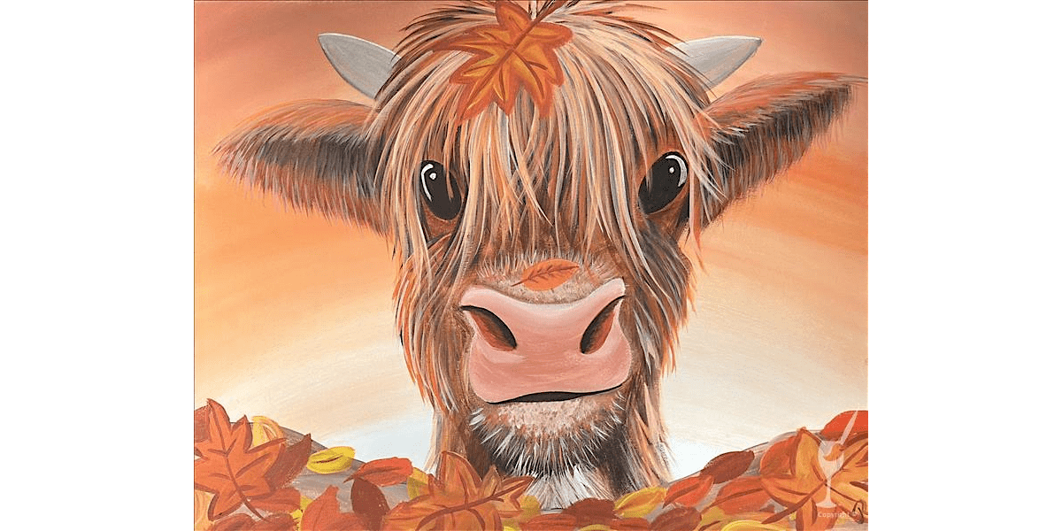 Leaf Peeping Cow - Paint and Sip in Houston | Classpop!\u2122