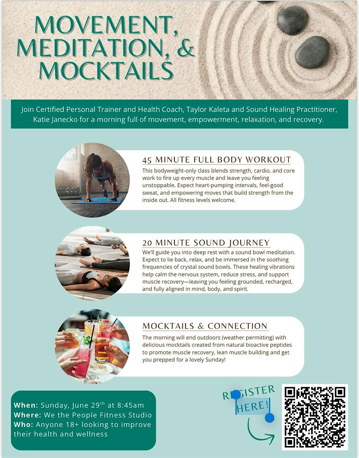Movement, Meditation and Mocktails
