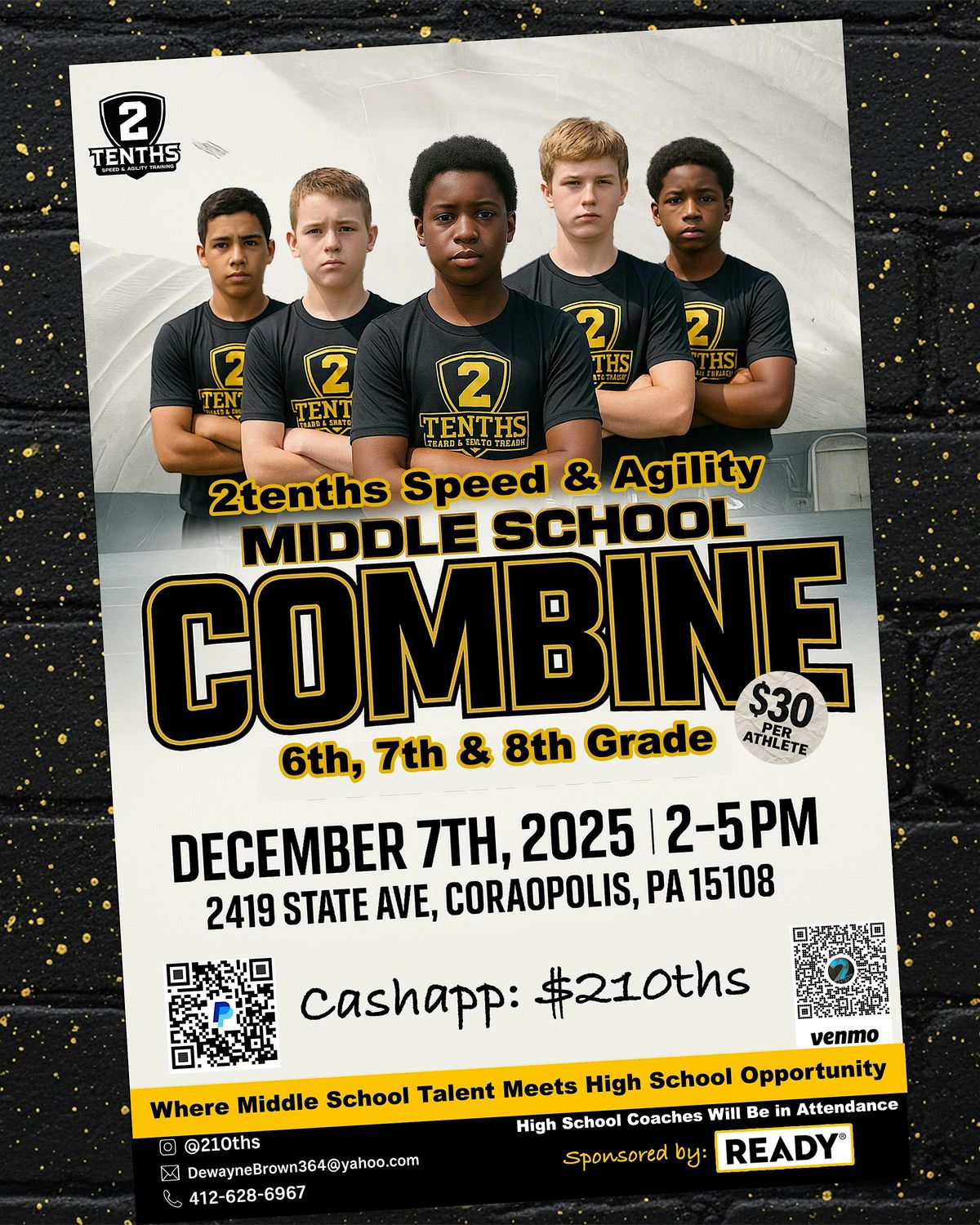 2Tenths Speed & Agility Middle School Combine