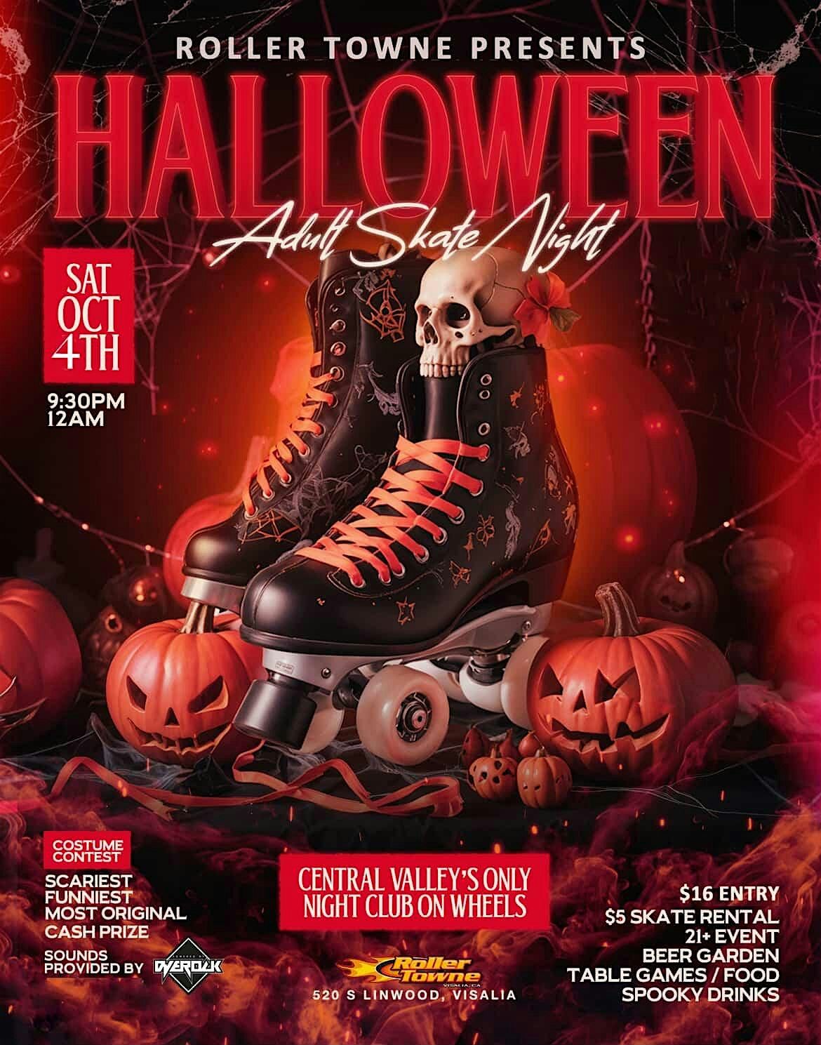 Roller Towne Halloween Adult Skate Night