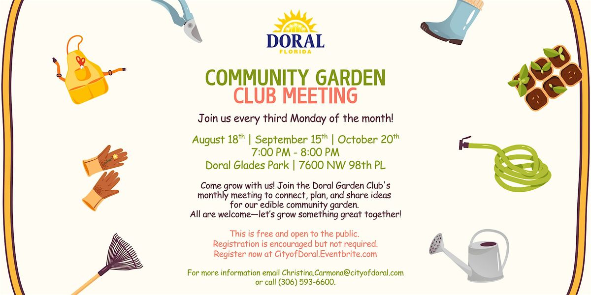 Doral Community Garden Meeting