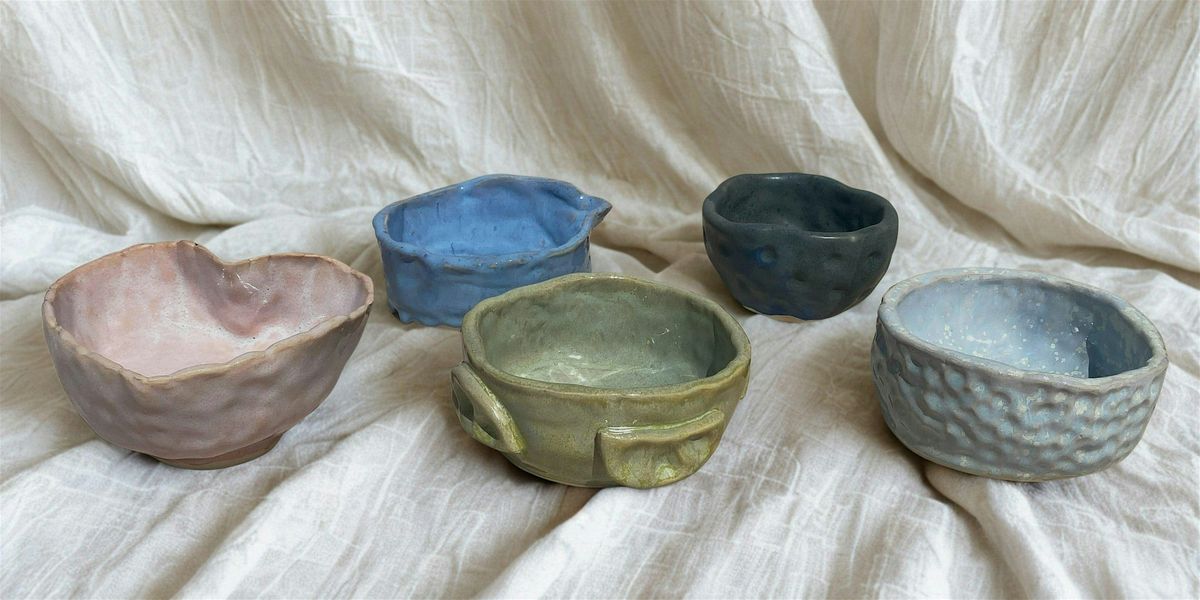 Pottery Matcha Bowl - Intro to Ceramics Class - Animal Inspired
