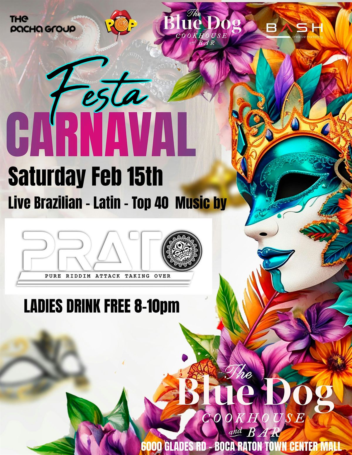 CARNAVAL DO BRAZIL Saturday Feb 15th @ THE BLUE DOG BOCA