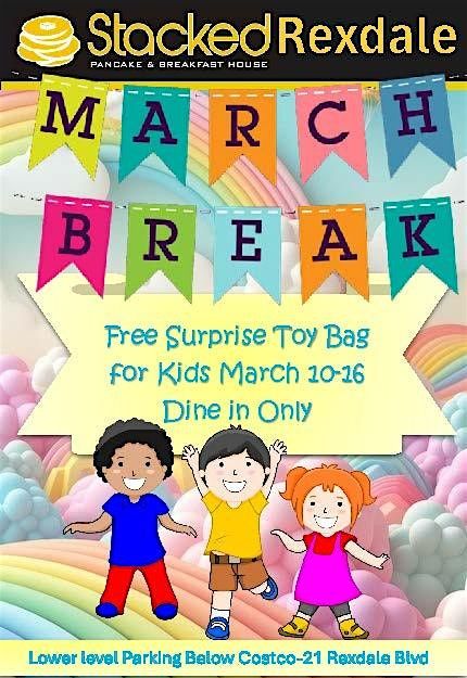 March Break Breakfast\/Brunch\/Lunch & Free Goodies for Kids