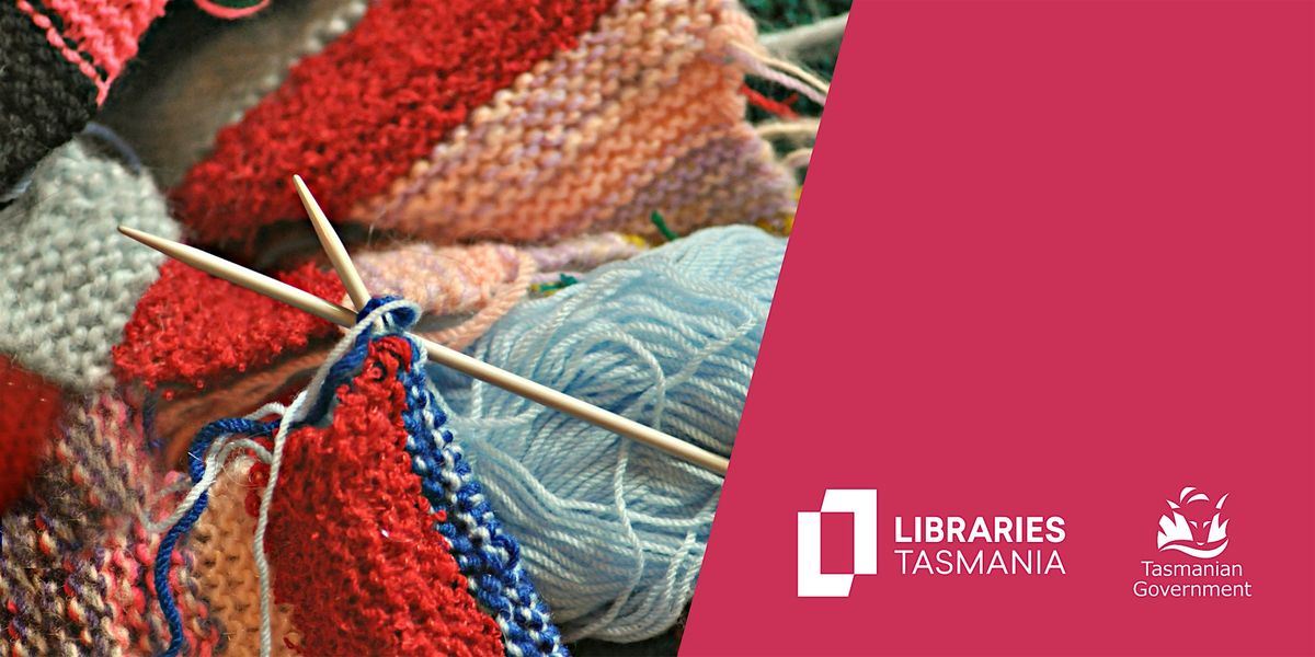 Knitting for Charity at Burnie Library