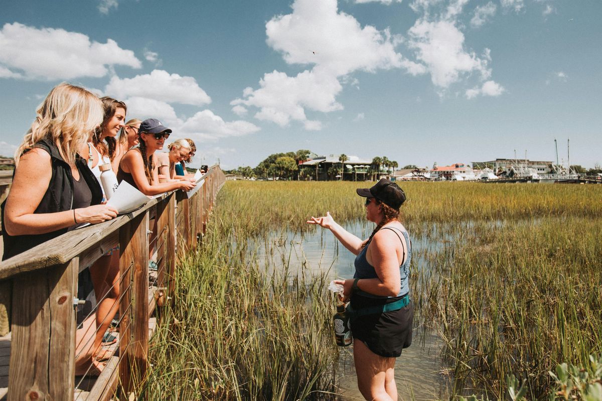 A Women's Sunset Walk in the Marsh