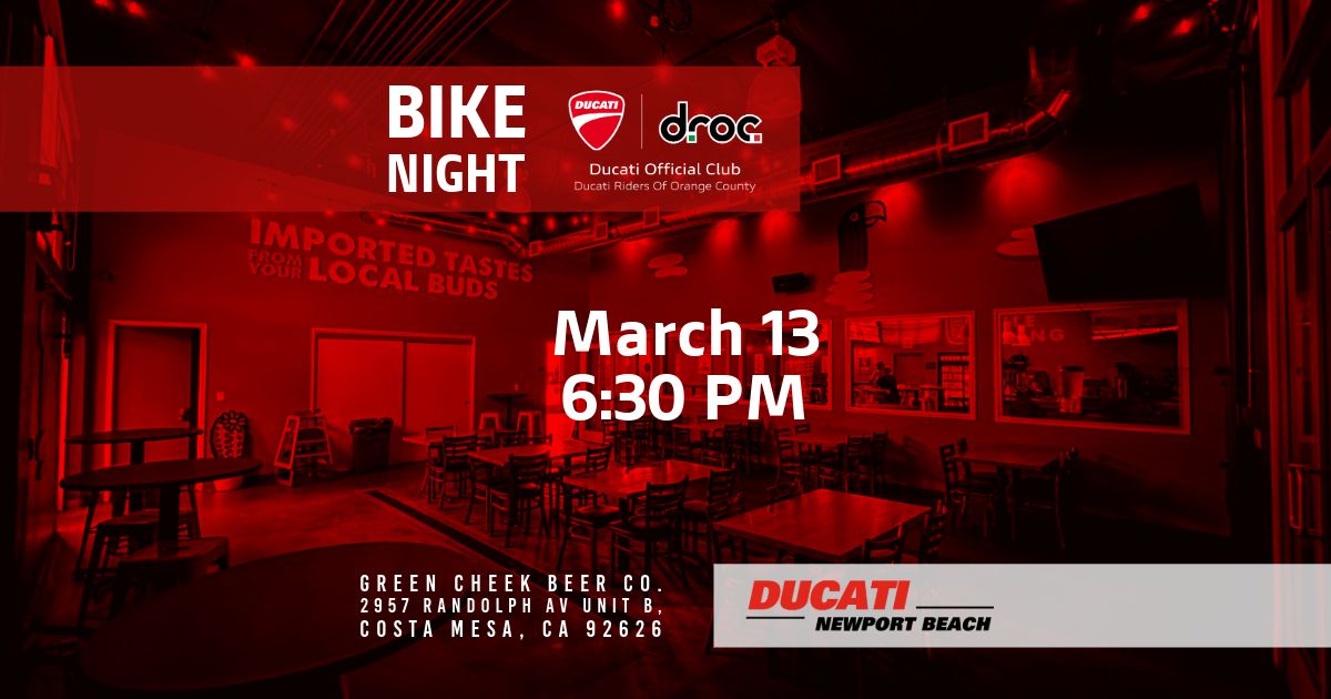 DROC Bike Night at the pub March 2025