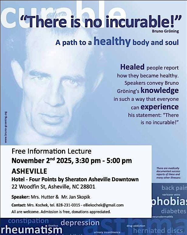 Bruno Groening Circle of Friends - Free Information Lecture