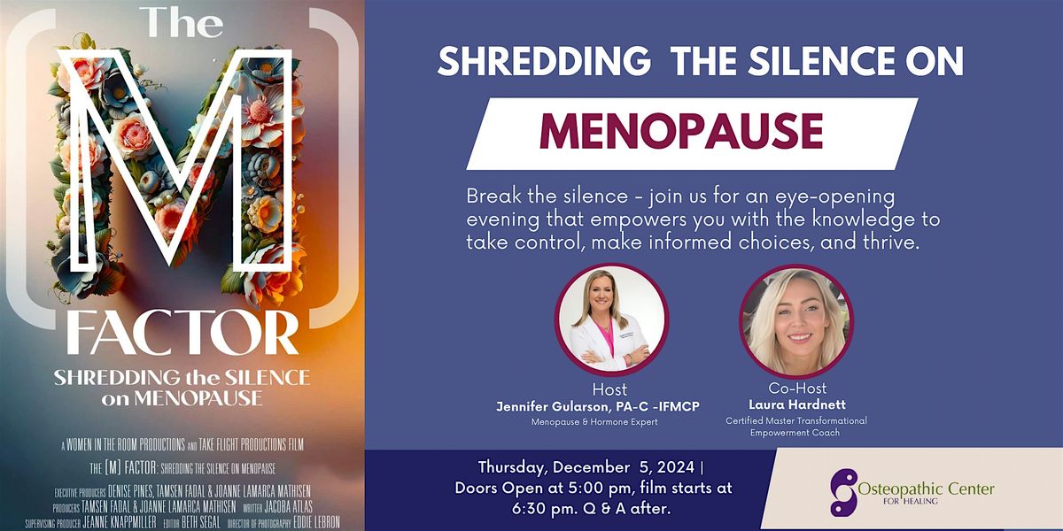 Shredding the Silence on Menopause - The M Factor Film Watch Party