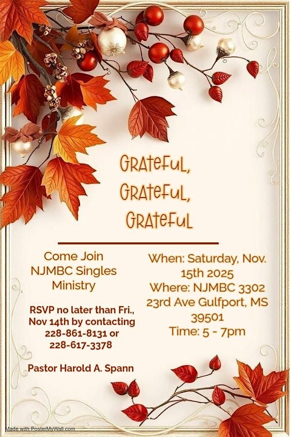 New Jerusalem MBC Singles Ministry Meeting