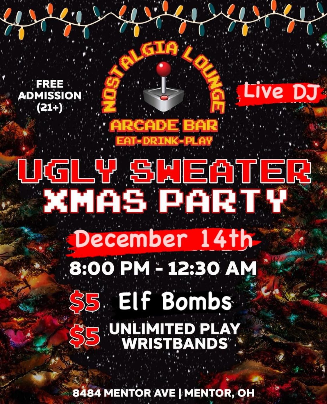 NOSTALGIC UGLY SWEATER XMAS PARTY!