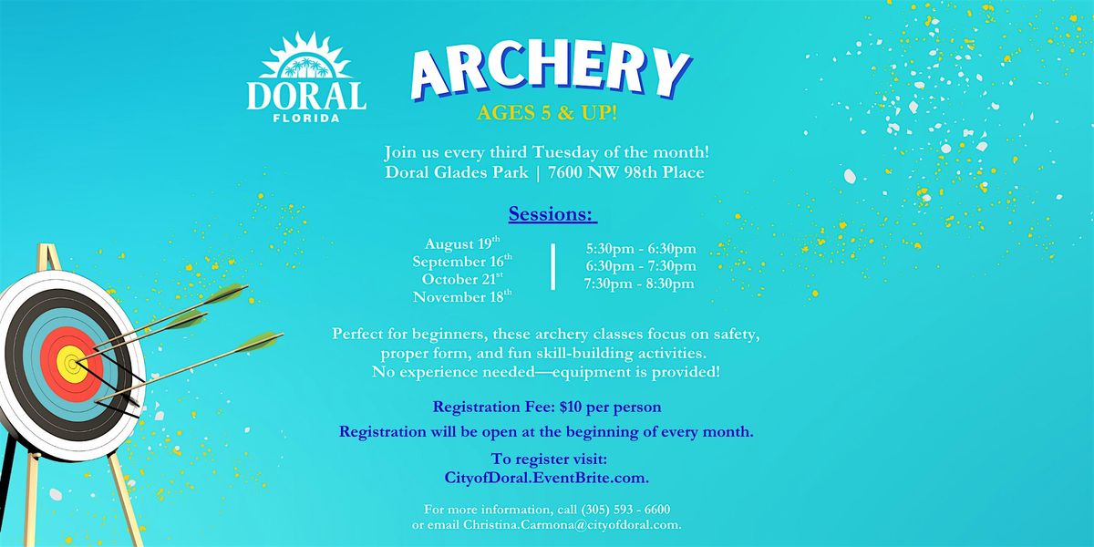 Doral Archery (3 Time Slots)- September