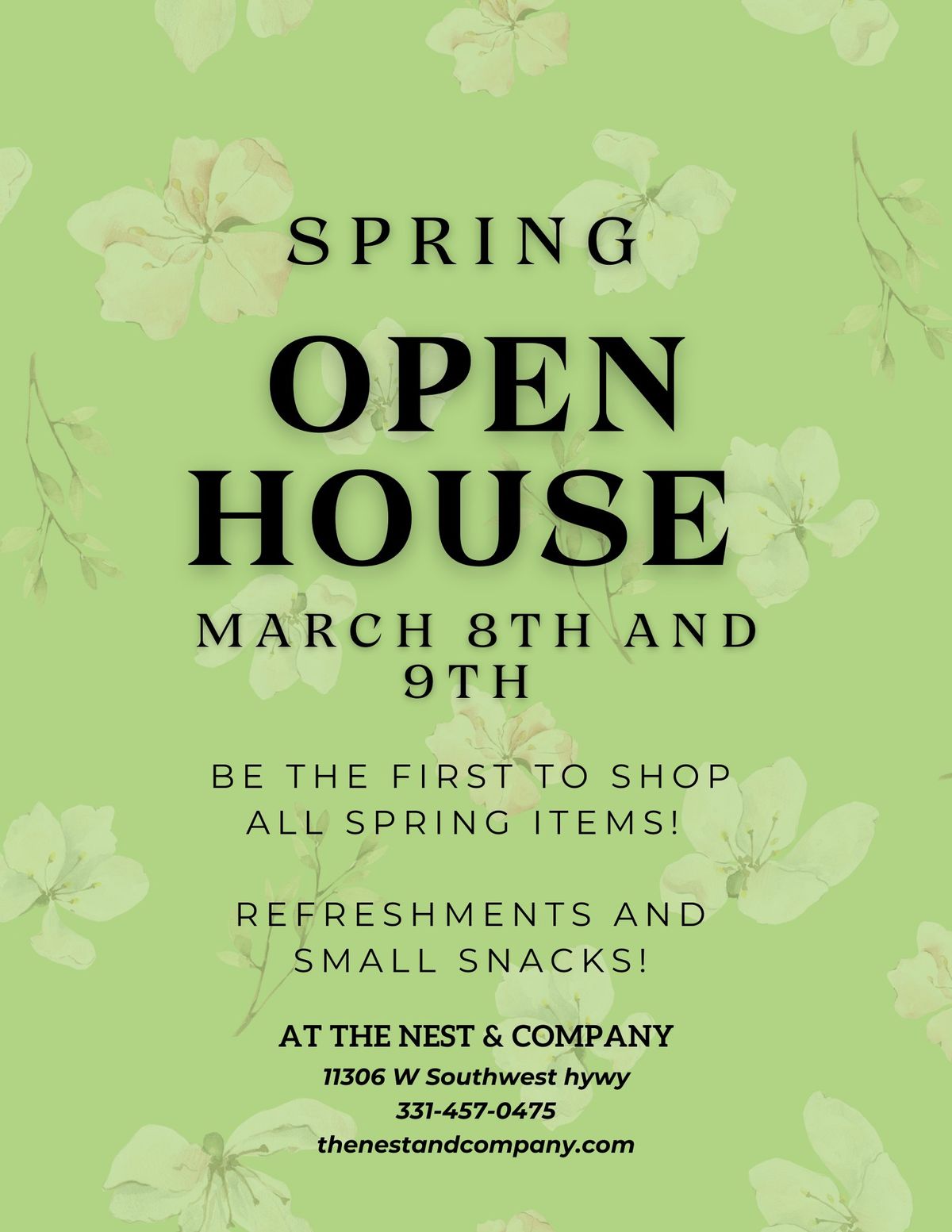 Spring Open House!