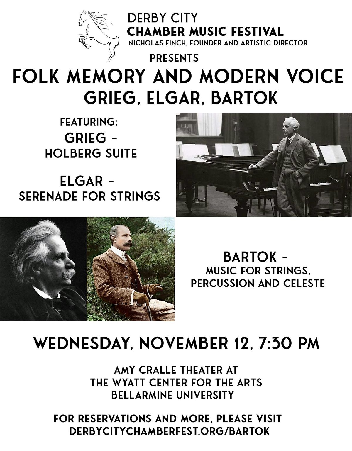 Folk Memory and Modern Voice - Grieg, Elgar, Bartok