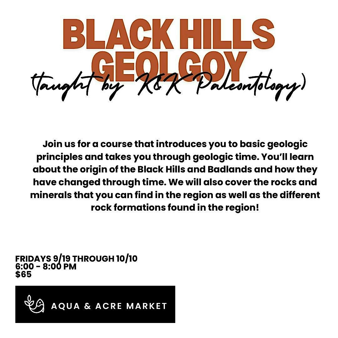 Black Hills Geology (Taught by K & K Paleontology)