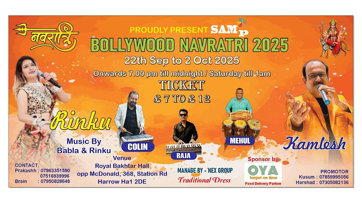 \u2728 Join us for a Spectacular Bollywood Navratri Extravaganza! \u2728