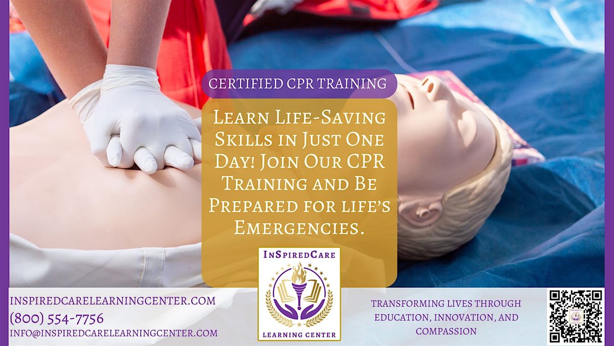 CPR & First Aid Training \u2013 Be Prepared to Save a Life!