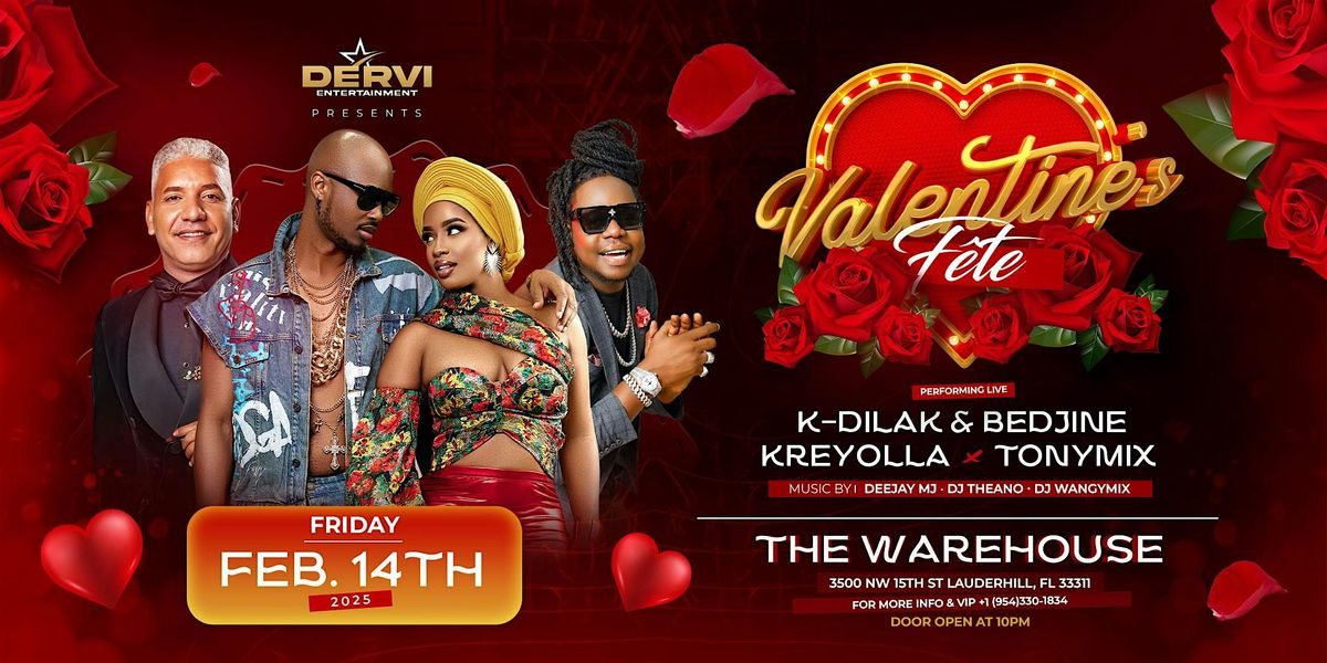 Valentines F\u00eate Performing Live K-dilak & Bedjine, Krey\u00f2lla, Tonymix