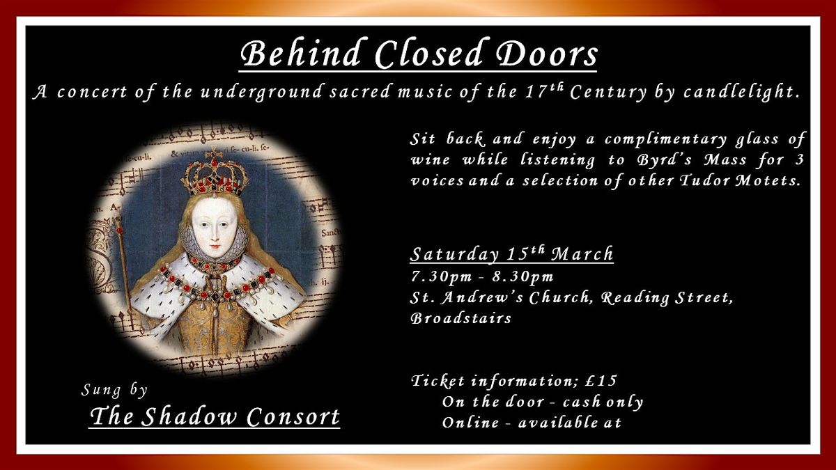 Behind Closed Doors; the Underground Sacred Music of the 17th Century