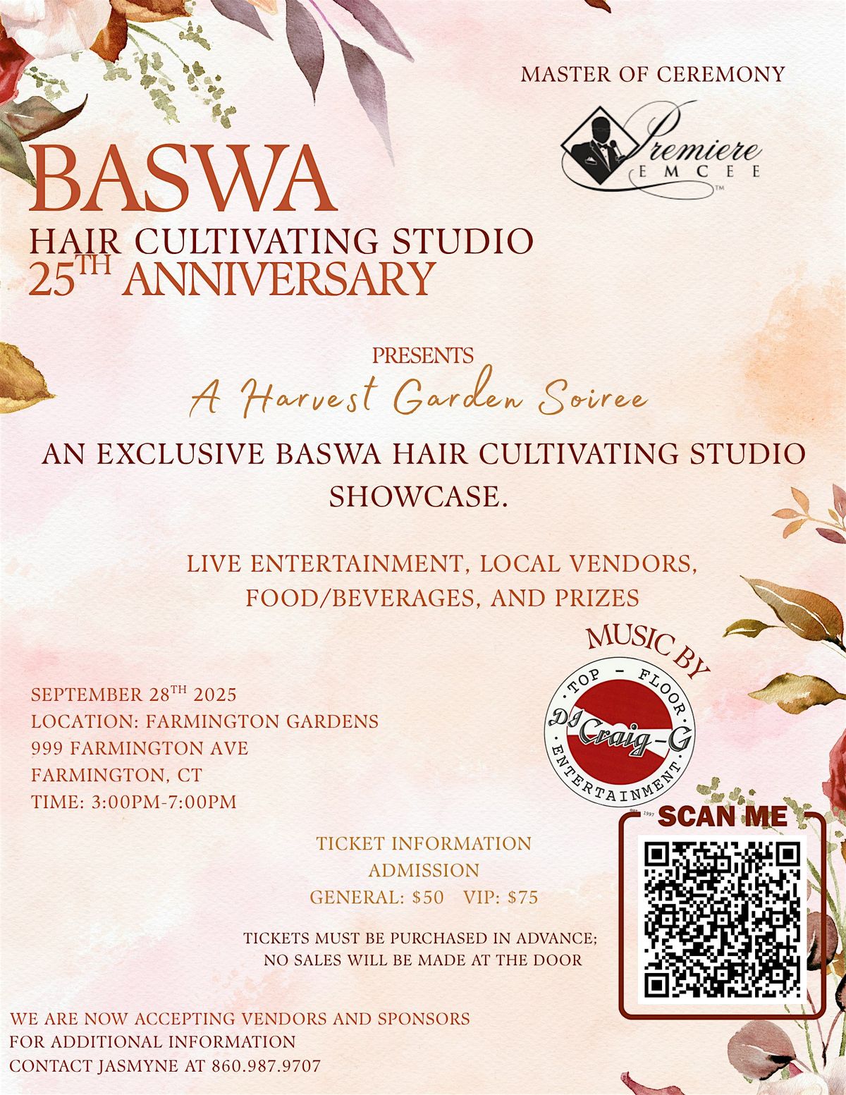 BASWA's 25th Anniversary: A Fall Garden Soir\u00e9e