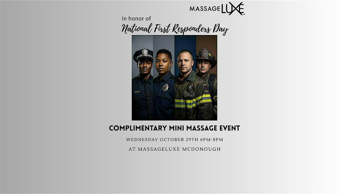 First Responders Spa Event