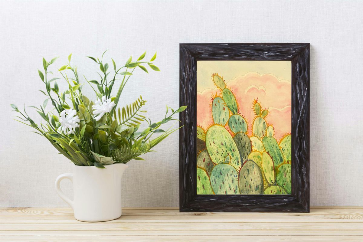 Watercolor Cactus Paint and Sip at Vanishing West CIders