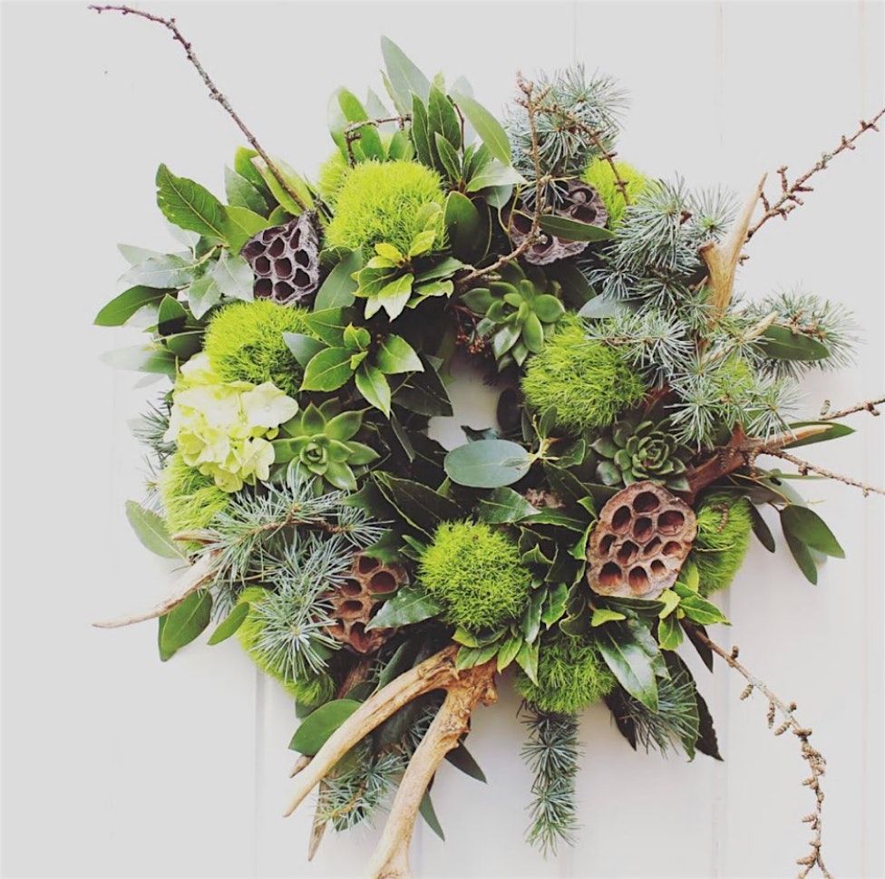 Luxury Christmas Wreathmaking Workshop with Ewer Roberts Flowers