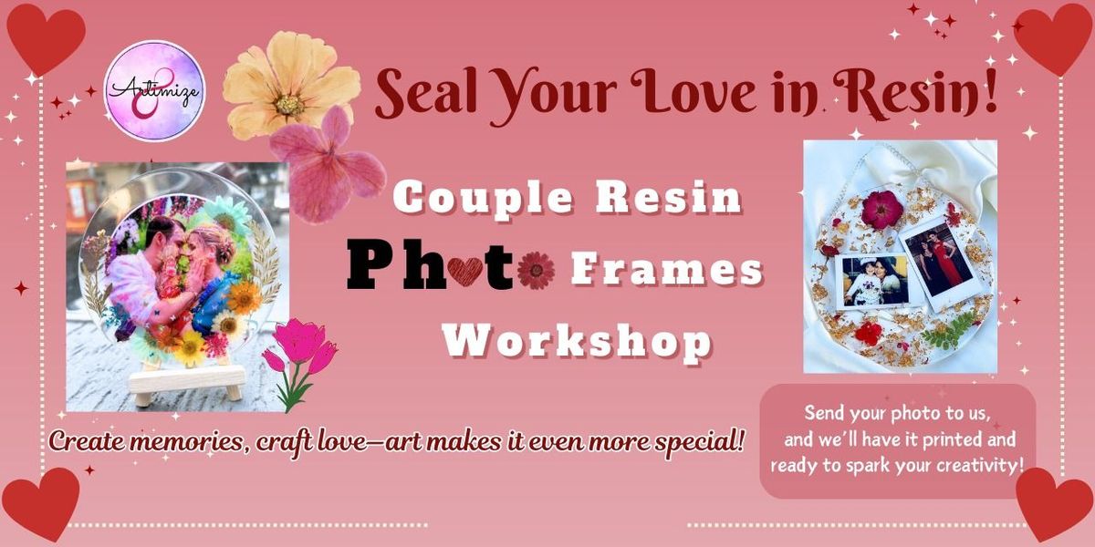 Couple Resin Photo Table Decor
