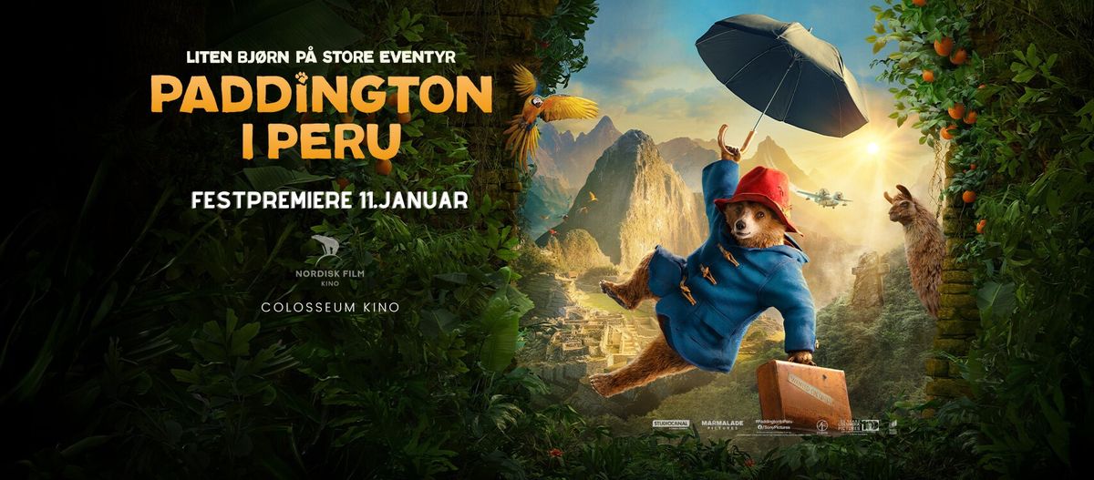 PADDINGTON I PERU \/\/ FESTPREMIERE P\u00c5 COLOSSEUM KINO