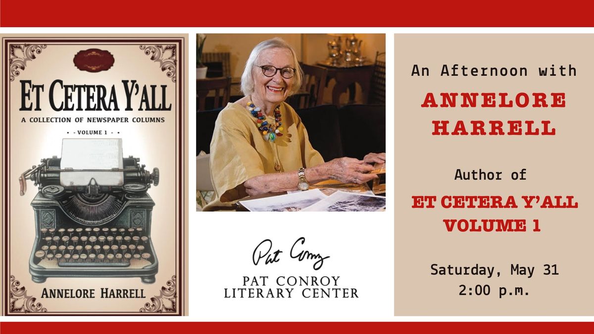 An Evening with Annelore Harrell, Author of Et Cetera Y'All, Volume 1