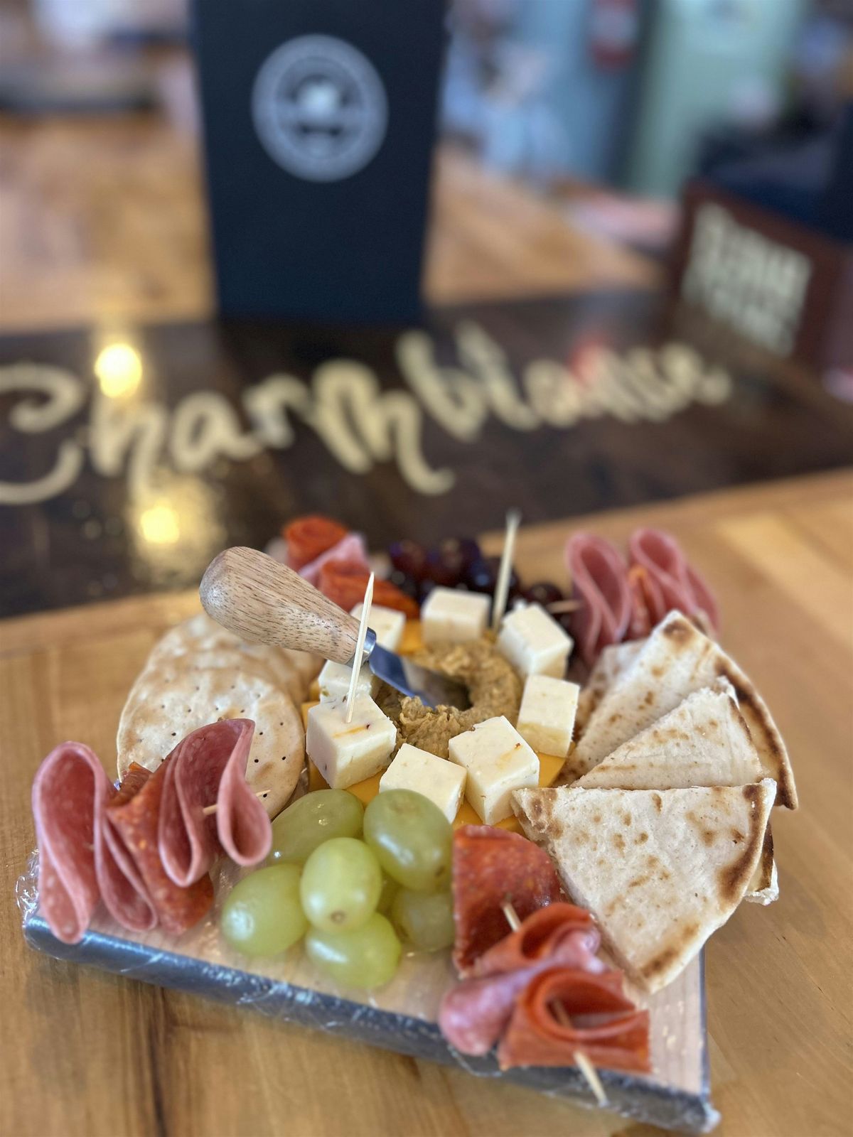 Charcuterie for 2 a bottle of House Wine